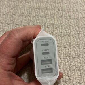 Four port wall charger.